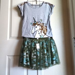 Girls Brand New w/Tags JUSTICE BRAND SKIRT & SHIRT SETS! SUPER ADORABLE!